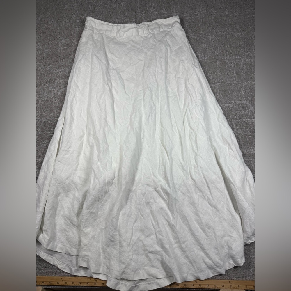 Grace Elements Crisp White Flared Maxi Skirt